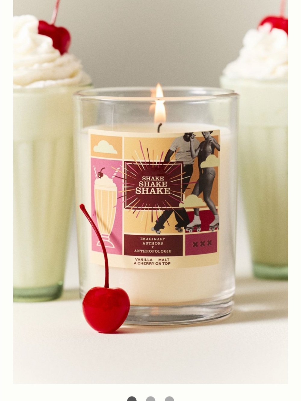 Anthropologie Shake Shake Shake Scented Candle Imaginary Authors NEW